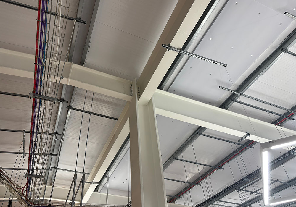 Steel structure ceiling